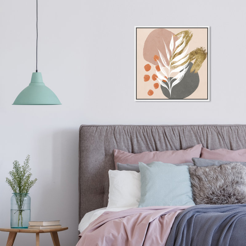 " Pale Breeze " Painting Print, White Floater Framed, 16" H x 16" W