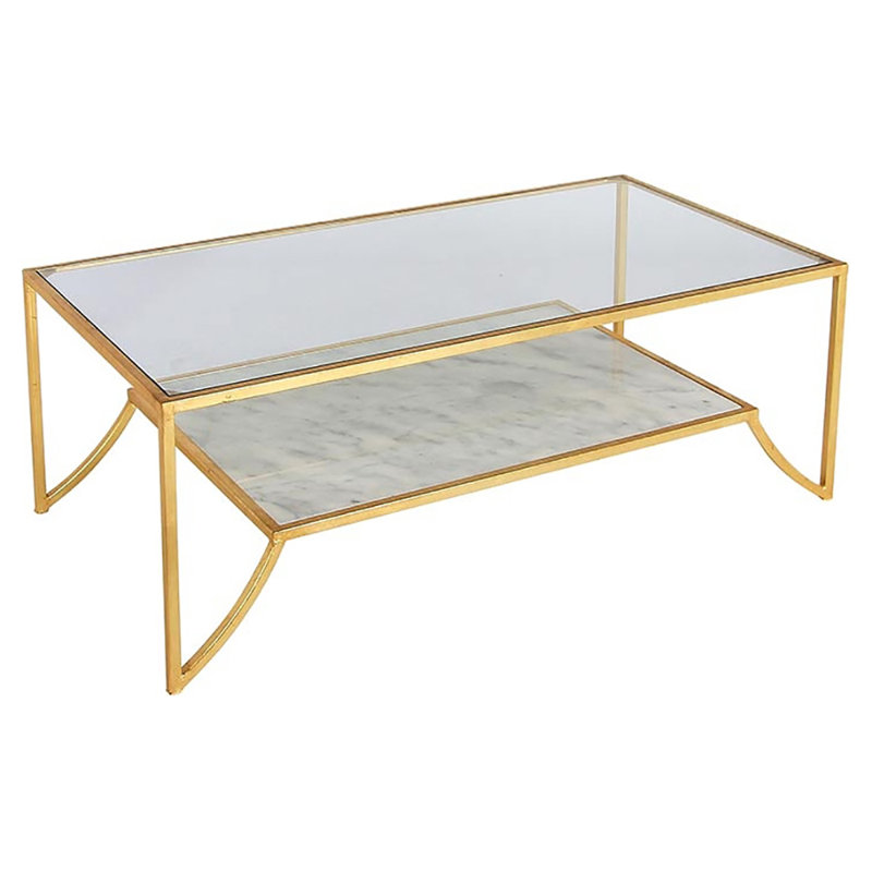 4 Legs Coffee Table, Carrera Marble