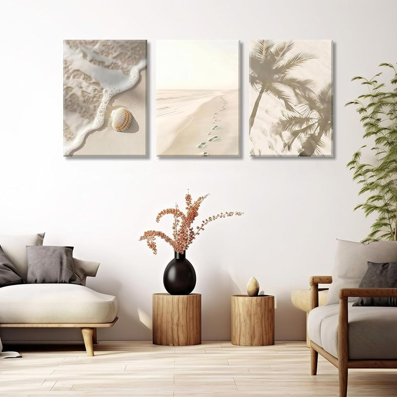 3 Piece Wrapped Canvas Wall Art