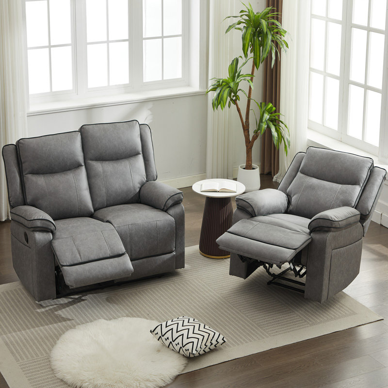 3 Seater Fabric Reclining Sofa