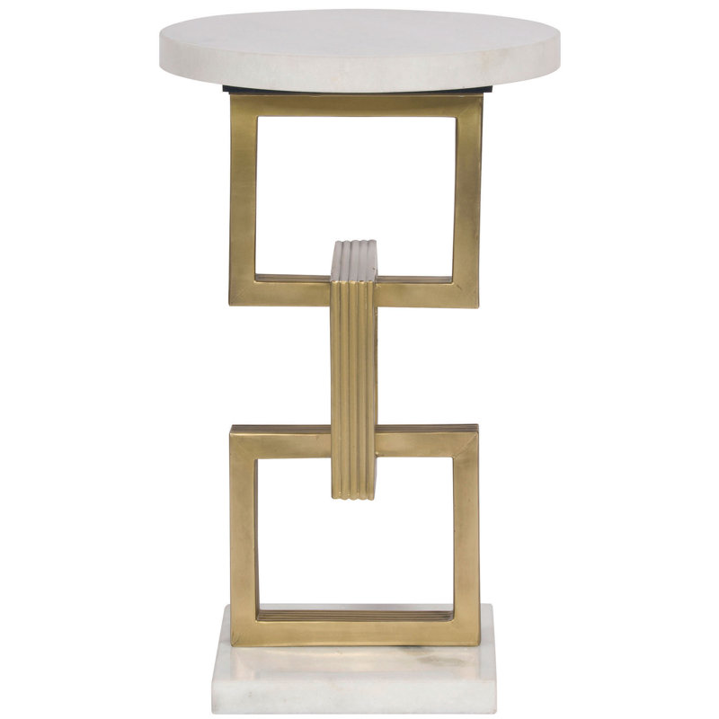 Geo Stone End Table
