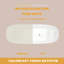 70,9 po X 31,5 po Baignoire de trempage autoportante Flatbottom