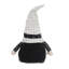 Ensemble de 2 gnomes assis en tissu avec chapeau blanc 10,2 po x 5,5 po x 23,5 po noir / blanc / gris