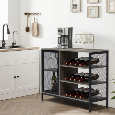 Support à vin sur pied, armoire à vin industrielle pour boissons alcoolisées et verres