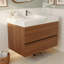 Meuble-lavabo de salle de bain avec comptoir en faux marbre et lavabo encastré en céramique-886039313