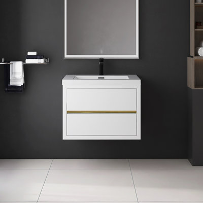 Meuble-lavabo mural 30 po avec lavabo