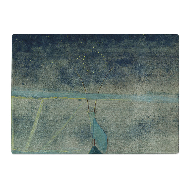 Sun Passing Capricorn by Mikalojus Konstantinas Chopping Board, 20cm W x 28.5cm L
