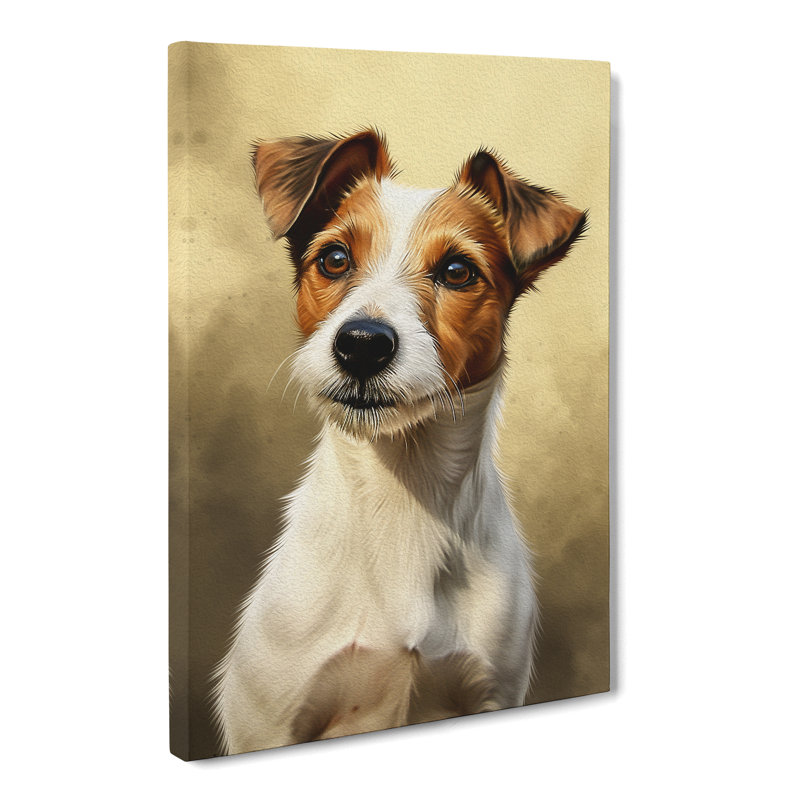 Jack Russell Realism - Wrapped Canvas, 60cm H x 40cm W x 3cm D