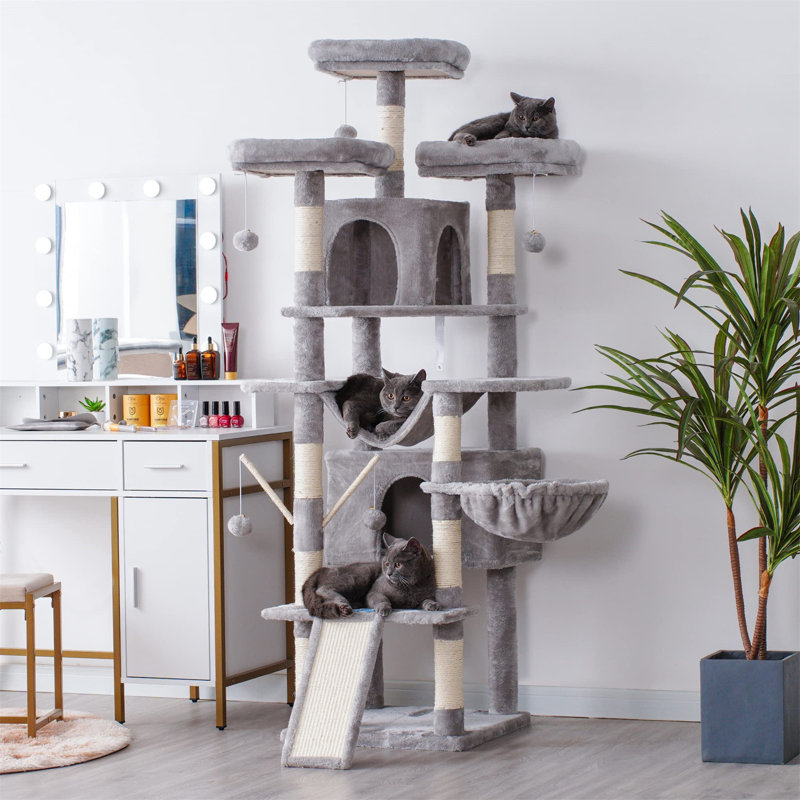 Arbre à chat 70,87 po H, Gris