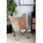 Fauteuil papillon en cuir pleine fleur l 30 po Helfrich