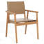 Hutson Leather Upholstered Dining Arm Chair-1681677697