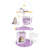  62'' Multi-level Cat Tree w/ Moon-Shaped Top Perch Cloud-Shaped Jumping Platform