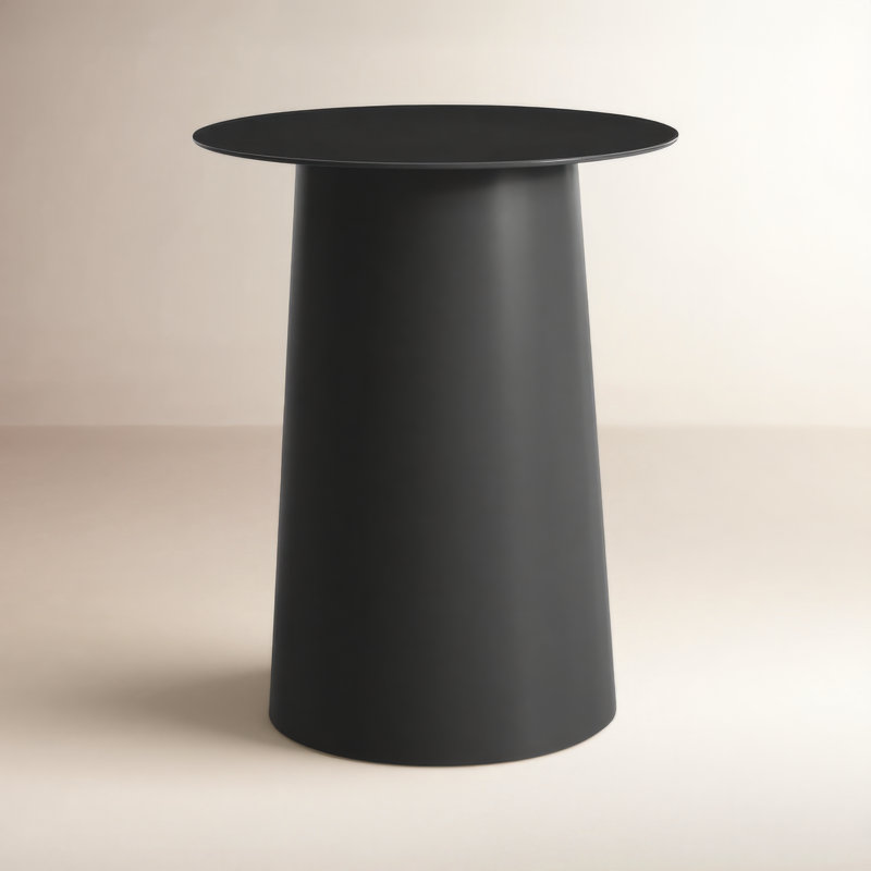 Circula End Table, Oblivion, 21" H x 17" W x 17" D