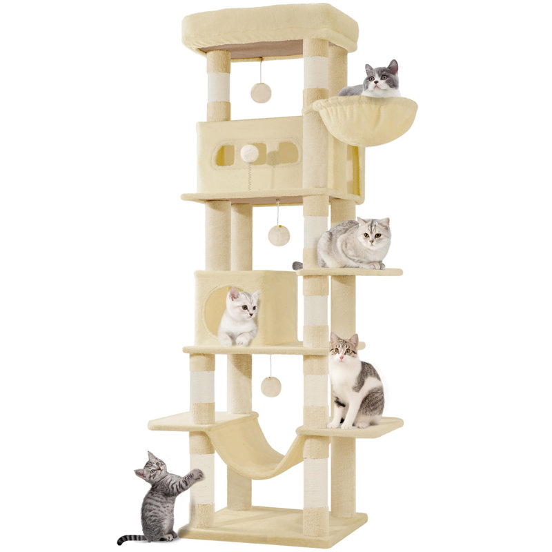 170cm H Cat Tree, Beige