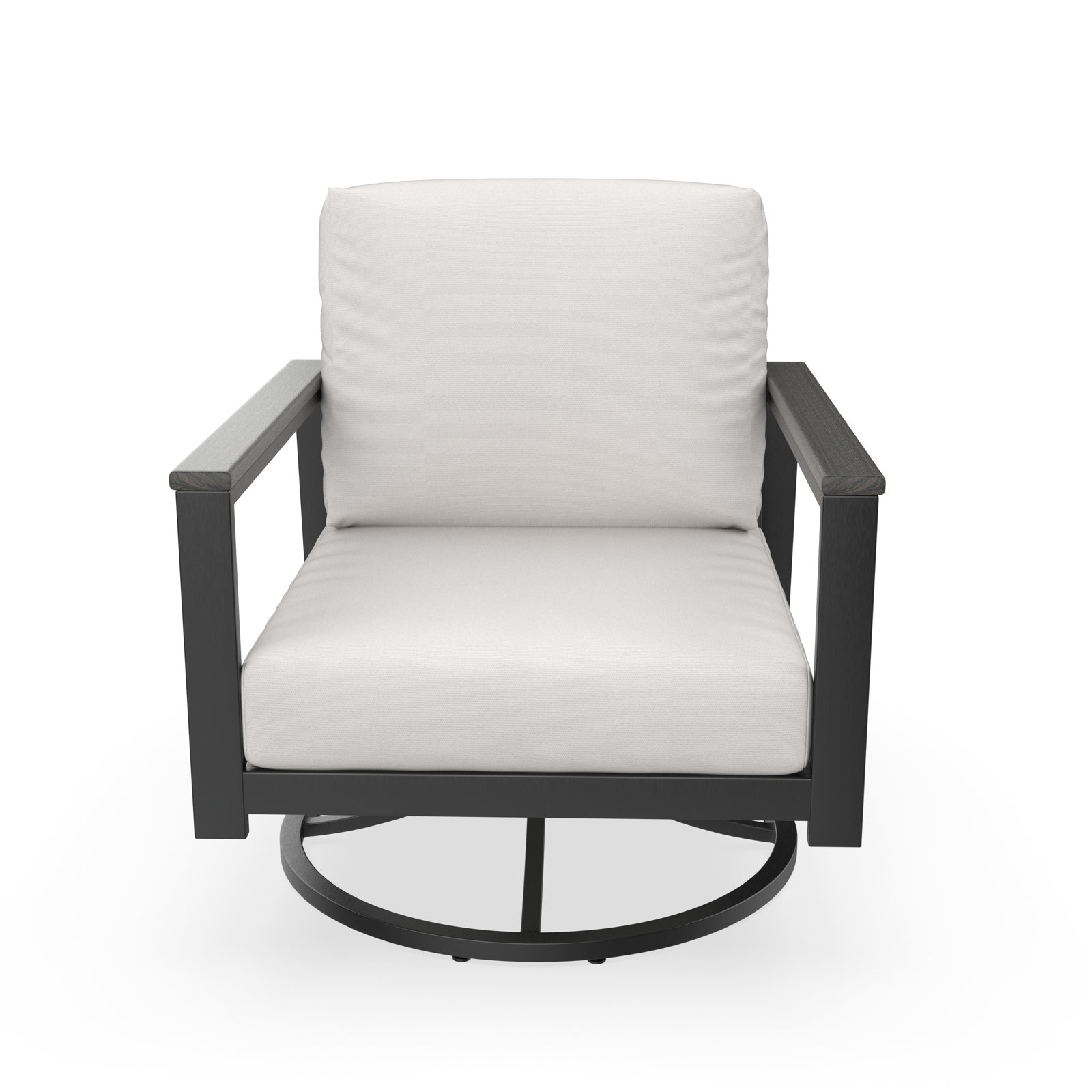 Townsend Sunbrella® Metal Patio Rocking Chair, Grey, Sunbrella® Canvas White, Yes