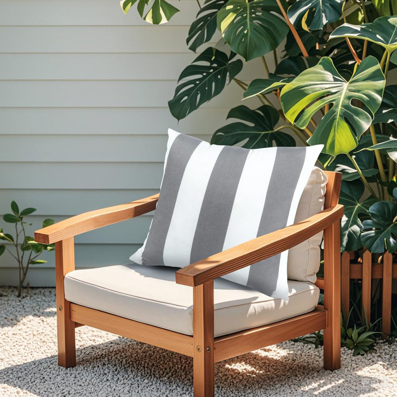 Indoor/Outdoor Reversible Throw Pillow