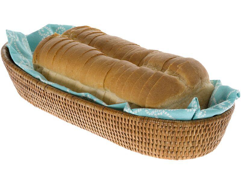 Beachcrest Home™ Everard Bamboo Bread Basket, Honey Brown
