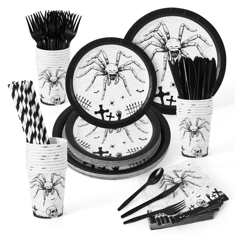 Ensemble de fournitures de fête en papier pour 25 invités