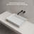 MonBlari 20" X 14" Rectangle Solid Surface Matte White Vessel Sink-126410563