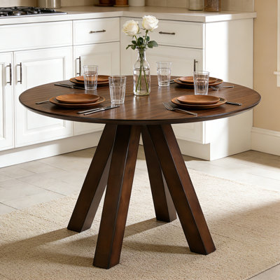 Pelaga 47"Dining Table With 3 Wooden Legs