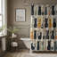 Shadowy Kitties - Rideau de douche Premium-670824727