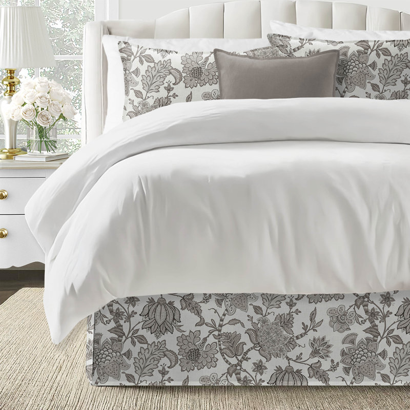 Bronte Ivory Cotton Bedskirt, 15", King
