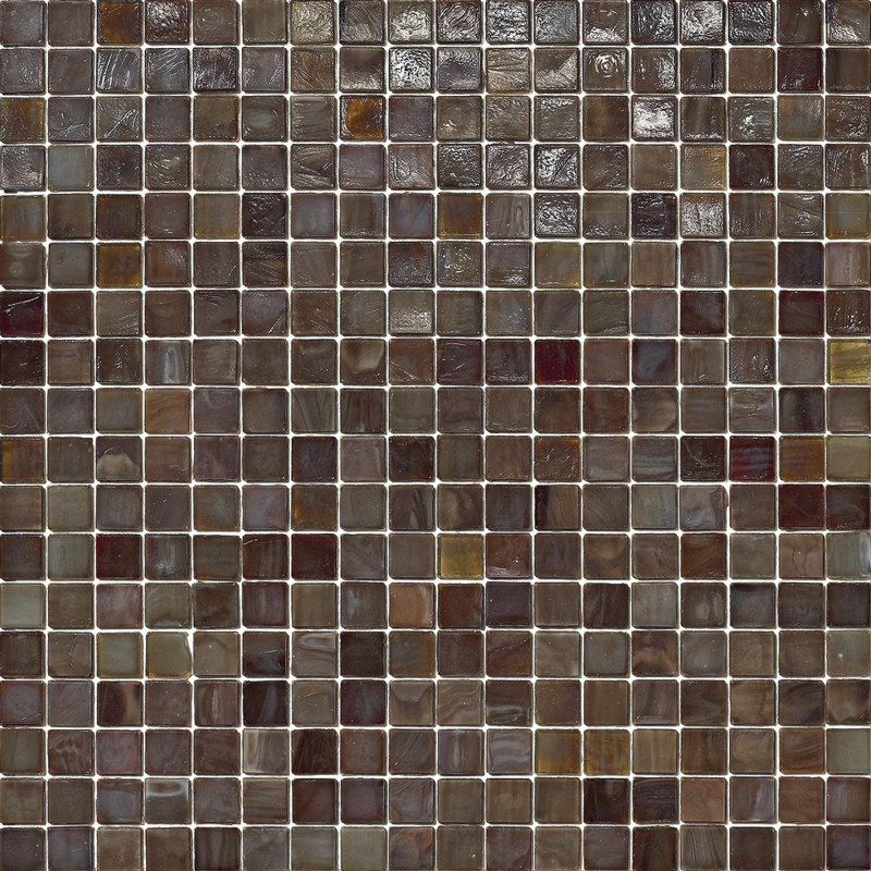 Rosewood 5/8" x 5/8" Glass Mosaic