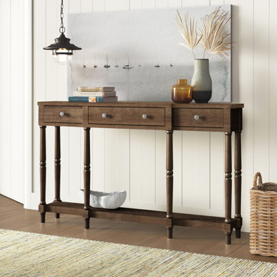 Console en bois massif 58,07 po Wampler