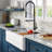 Karran Quartz 34'' X 21-1/4'' Single Bowl Farmhouse Apron Front Workstation Kitchen Sink-72385309