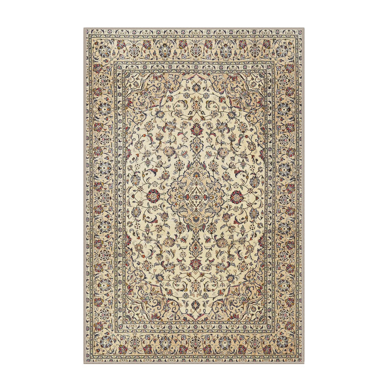 Tapis beige/rouge traditionnel Whitingham, Rectangle 5 pi x 7 pi