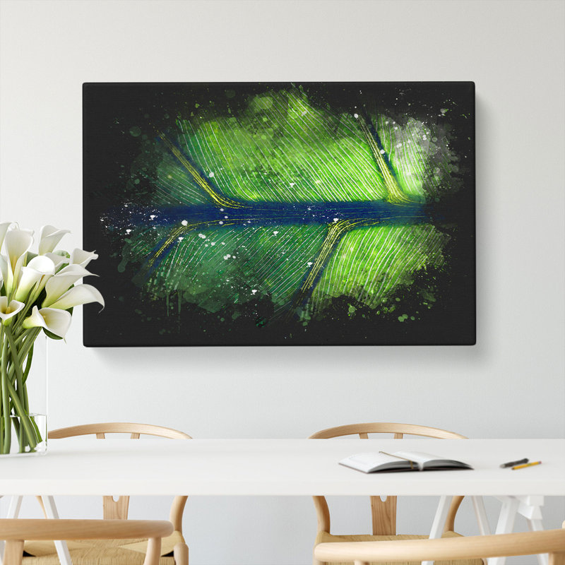 Leaf Detail - Wrapped Canvas Print, 60cm H x 91cm W x 3cm D