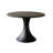 Black Round Solid Wood Dining table-1015780849
