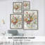Reproduction encadrée de bouquet contemporain - bois massif 47488-1464988666