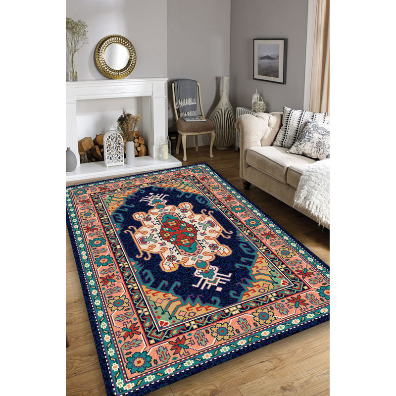 Luxurious Area Rug, 100% Polyester, 47.2 x 70.9 inches | 10 mm Pile Height | Antibacterial, Non-Slip Underside | Machine Washable, Easy Care | Ideal for Living Room, Bedroom, and Dining Spaces – Elegant Home Décor