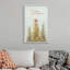 Evergreen Christmas - reproduction d'art textuel sur toile-50998933-50998934