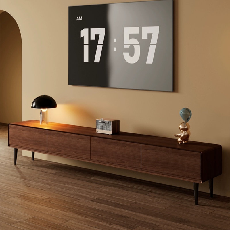 Console de salon moderne, H 16,93 po x L 70,87 po x l 15,75 po, Brun