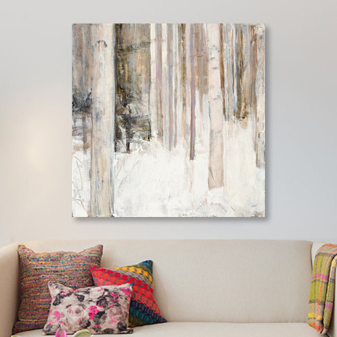 «Warm Winter Light II», reproduction d'impression sur toile tendue, H 26 po x l 26 po x p 1,5 po, Toile tendue, Pas de tapis