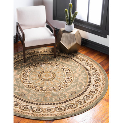 Tapis vert clair Aracelia