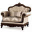 Upholstered Fabric Armchair