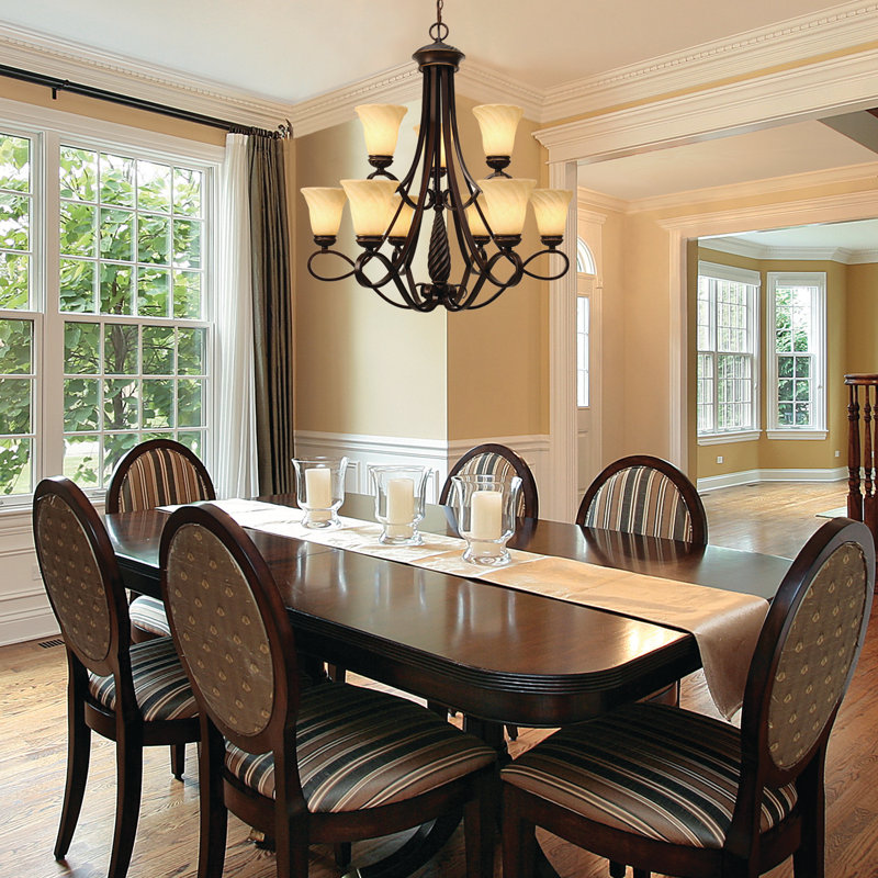 Rosalinda 9-Light Dimmable Tiered Chandelier 