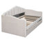 Lit de jour simple rembourré avec couchette, canapé-lit en velours avec ports de chargement USB, aucun sommier nécessaire-131427839
