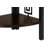 Bookshelf, Bookcase, Etagere, Corner, 4 Tier, 62"H, Office, Bedroom, Brown Laminate, Black Metal, Transitional-1952585016