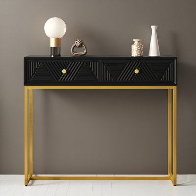 38" Console Table Entryway Table for Hallway Living Room with 2 Drawers