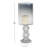 Glass Handmade Turned Style Pillar Black Hurricane Lamp with Smoked Glass Finish-91857827-91857829