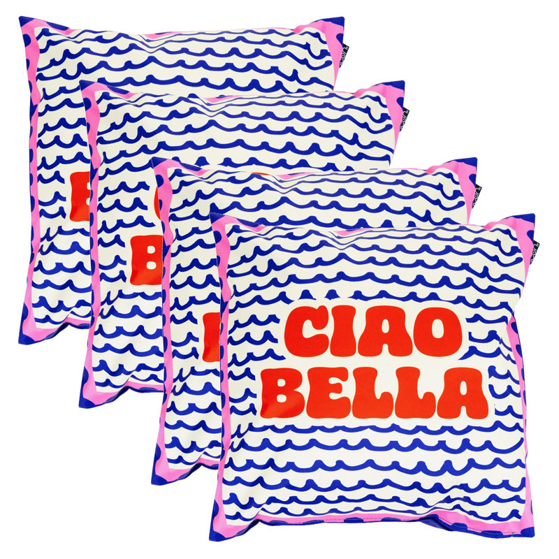 4 Pack Cushion 43x43cm, Bella Ciao