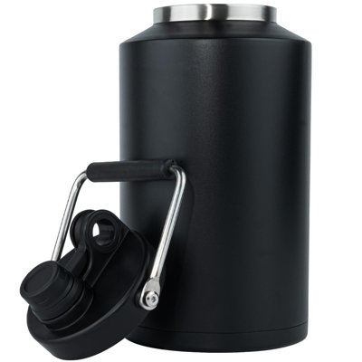 Insulated Jug With Handle, One Gallon, 128Oz Stainless Steel, Large Double Vacuum Water Bottle