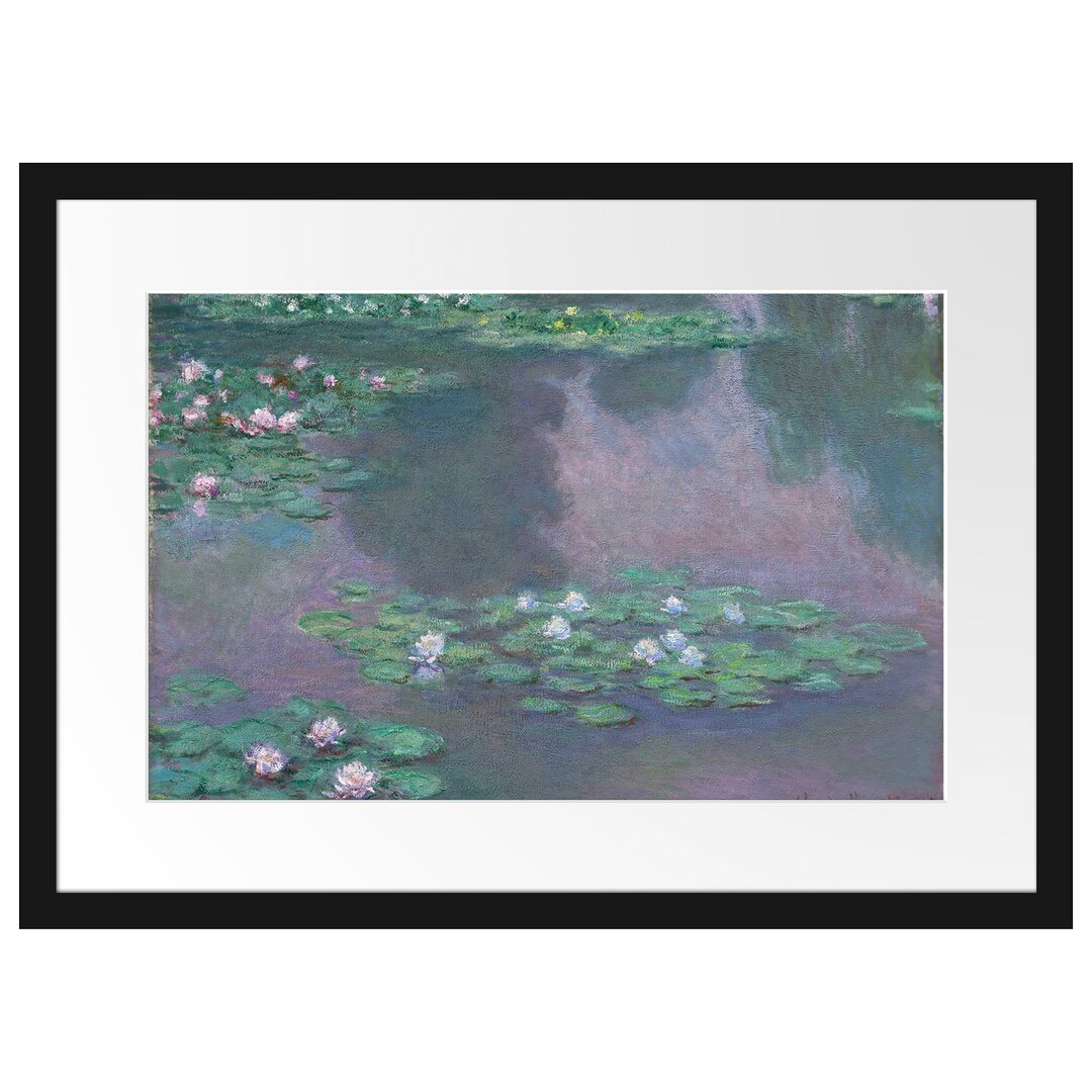 Gerahmter Kunstdruck Water Lilies VI von Claude Monet