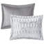 Mini édredon gris en fausse fourrure pour lit simple / simple TG avec rembourrage cousu intérieur et extérieur réversible-121268833-121268830