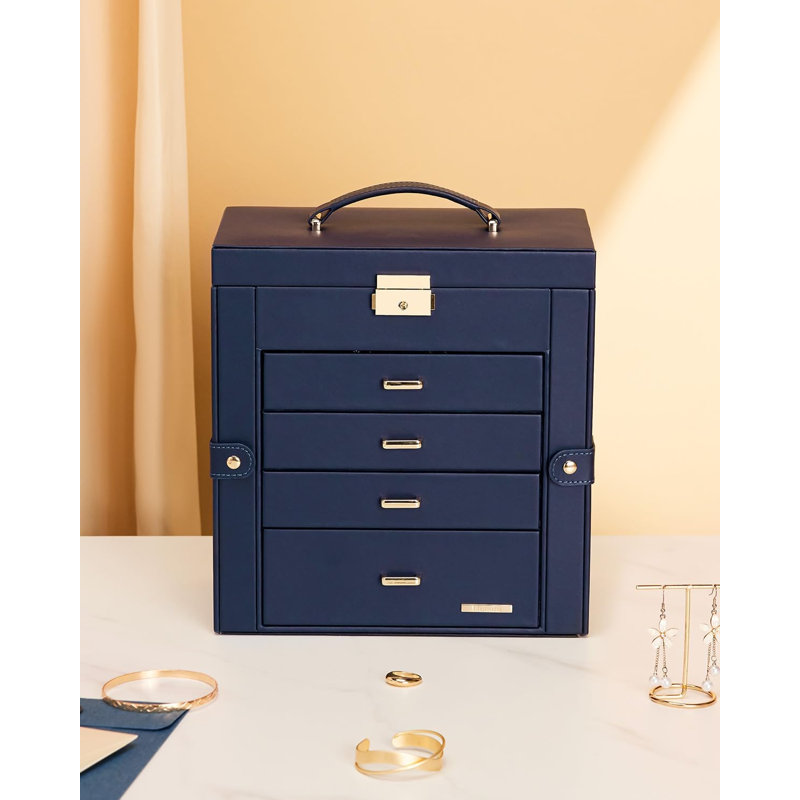 Jewelry Box + Drawers, Blue
