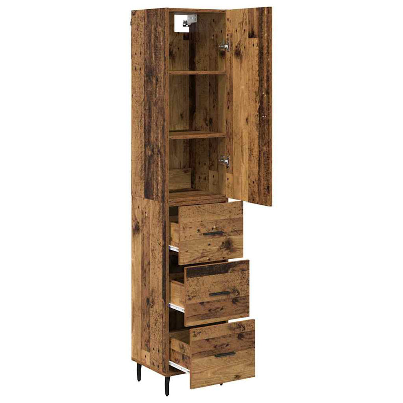 34.5cm Sideboard, Old Wood